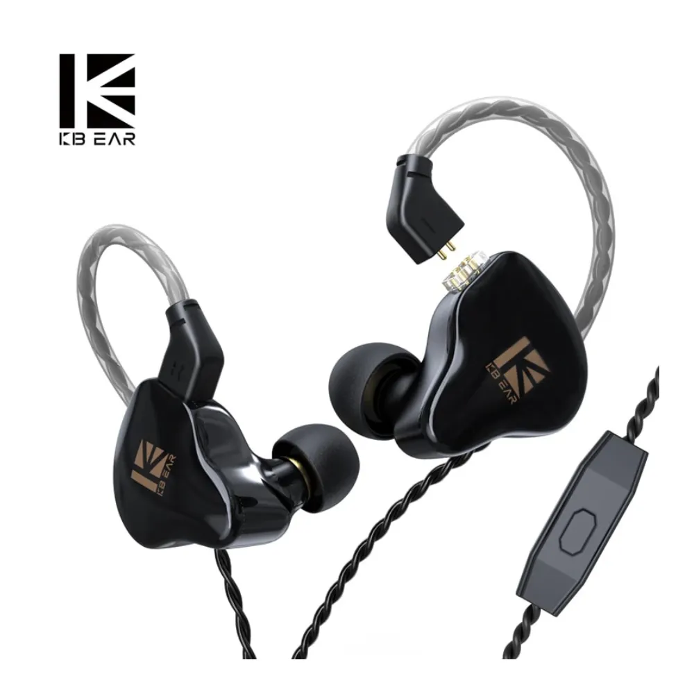 KBEAR KS1 Crystal Sound Stereo Earphones 3.5mm