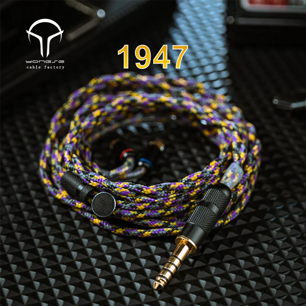 Yongse 1947: 6N Single Crystal Copper Silver-Plated IEM Cable